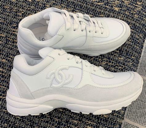 white chanel runners